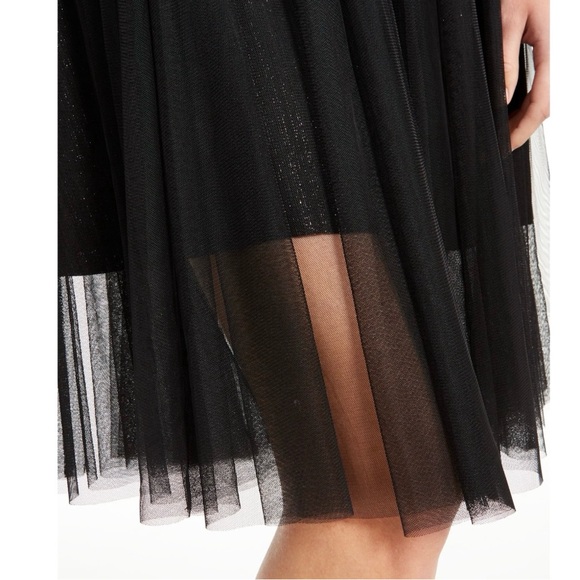 INC Tulle Shimmer Midi Skirt Size Large - Picture 2 of 5